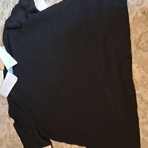Collared black t-shirt